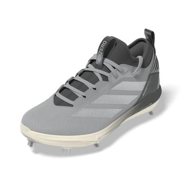 Imagem de adidas Tênis feminino de softbol Adizero Instinct+ 2.0, Cinza claro/prata metálico/cinza, 38