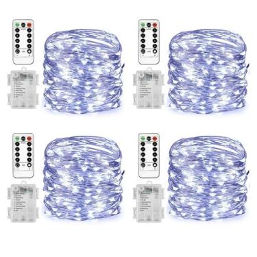 Imagem de Fairy Lights Homemory 20m 60 LED operado por bateria com controle remo