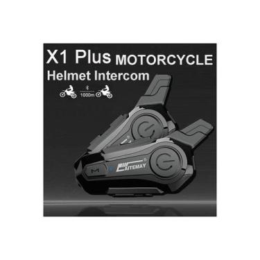 Imagem de Capacete de motocicleta X1 PLUS Bluetooth Intercom - Lightbek Official