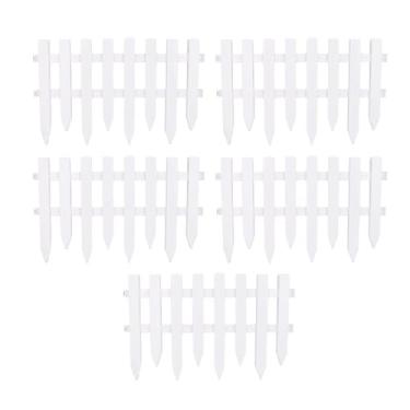 Imagem de Fabater Cerca de Jardim Decorativa, 5pcs Cerca Ornamental de Bordas da Paisagem Decorativa Com Painel de Fronteira de Jardim, Painel de Orla de Jardim de Plástico para Canteiros de