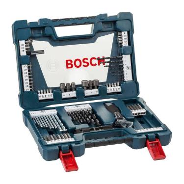 Imagem de Kit de pontas e brocas em Titânio V-Line 83 peças Bosch