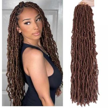 Imagem de Crochê Hair Soft Locs Faux Locs Braids 30 cm, 6 pacotes, preto - Layas
