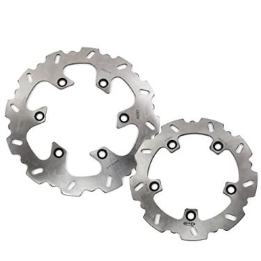 Imagem de Arashi Discos de freio dianteiros traseiros rotores para Suzuki AN Burgman 250 1998-2002, acessórios de substituição de motocicleta prata