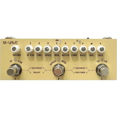 Imagem de 2X Pedal De Efeito M-Vave Cube-Baby Ac Creme