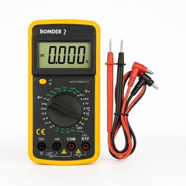 Imagem de Multímetro Digital Portátil Profissional com Capacímetro e Display LCD