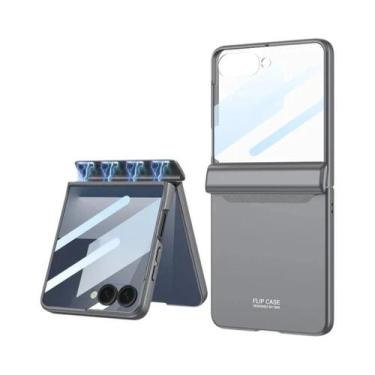 Imagem de Capa Magnética Rígida Para Samsung Galaxy Z Flip 7 6 5G Com Protetor D
