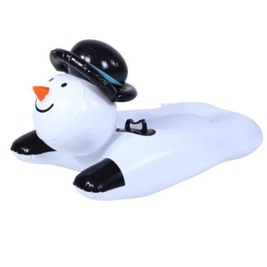 Imagem de SPYMINNPOO Tubo de Neve Inflável do Boneco de Neve, Espessado de Inverno Em PVC Com Alças para Crianças e Adultos, Tubo de trenó de Neve