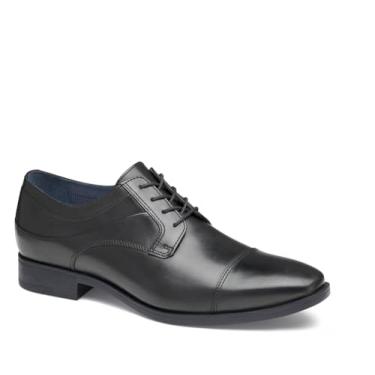 Imagem de Johnston and Murphy Sapato Oxford masculino Gibbons, preto integral, 41, Grão integral preto, 9.5