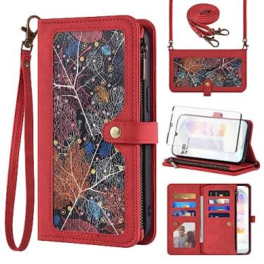 Imagem de Asuwish Capa de telefone para LG Velvet 5G DKPTPT US1 vermelha