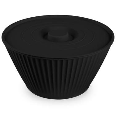 Imagem de Tigela de Plástico Com Tampa 2000ml Redonda Bowl Pote Cozinha - Usual 