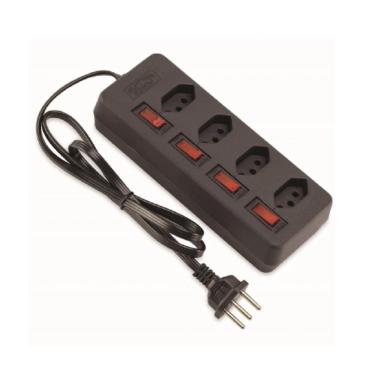 Imagem de Filtro de Linha C/ 4 Tomadas 1m Pt  Force Line