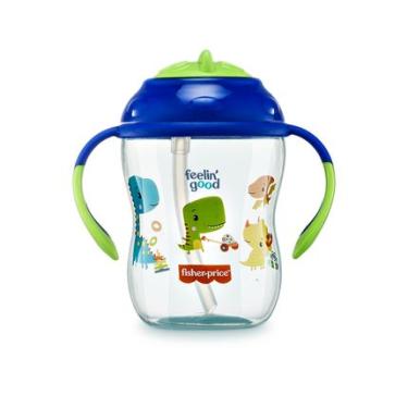 Imagem de Copo de Treinamento com Canudo First Moments Blueberry Smoothie 270 ml Azul Fisher Price - BB1016 BB1016