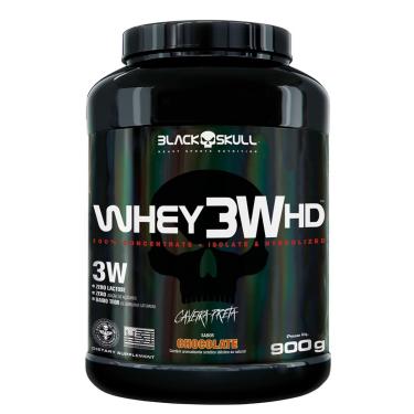 Imagem de Whey 3W HD 900g Black Skull Whey 3W HD Chocolate 900g