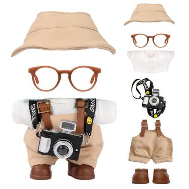 Imagem de Conjunto de roupas de boneca VVQUI para bonecas de 17 cm com chapéu, m