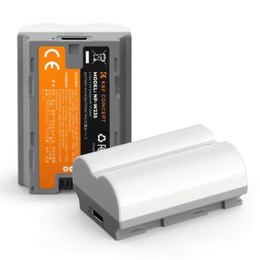 Imagem de Bateria K&F Concept NP-W235 2400mAh x2 com carga rápida de 2,5 H