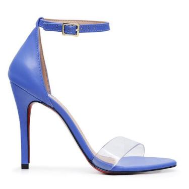 Imagem de Sandália VL Bico Folha com Tira Silicone e Salto Fino 10cm - Vitória L