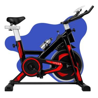 Imagem de Bicicleta Ergométrica Spinning Mecânica Profissional 13kg Inércia Suporta até 150kg e Usuário até 2m (Vermelho)