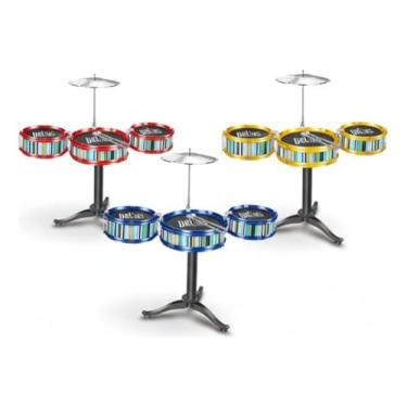 Imagem de Mini Bateria Musical Infantil 7 Peças Brinquedo Educativo Instrumento Percussão Jazz Kit Sortida