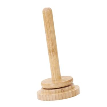 Imagem de IEUDNS Suporte para fios, enrolador de fios portátil, giratório, destacável, acessórios de costura para crochê, suporte para lã, organizador de tricô, 1 Eixo Pequeno