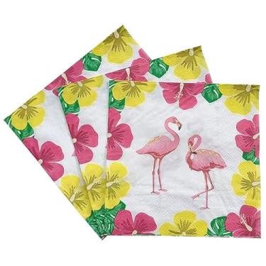 Imagem de Bamsod Guardanapos florais de 100 unidades, 33 x 33 cm, guardanapos decorativos para decoupage, lindos guardanapos de flores, guardanapos florais de Natal, guardanapos chiques gastos guardanapos de