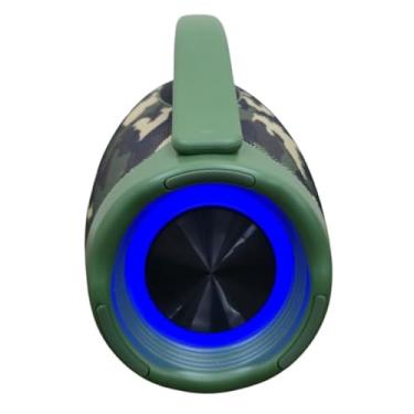 Imagem de Caixa De Som Bluetooth Karaokê Portátil 2 Microfones, 40w Cor Camuflada