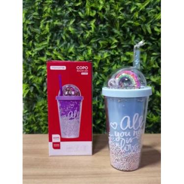 Imagem de Copo de Plástico com LED - 450ml - Tomate - Modelo AK-4509