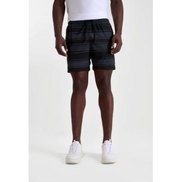 Imagem de Short Docthos Concept Estampado Listrado, 008 chumbo, M
