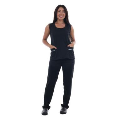 Imagem de Uniforme Regata E Calça Helanca Prático Elástico E Flexível Para Copei