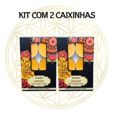 Imagem de KIT C/2 CX's Vela Aromática Para Rechaud Indiana Goloka, GANESHA