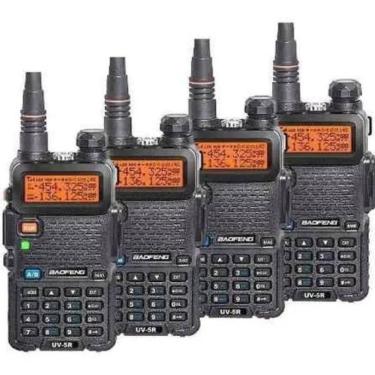 Imagem de Kit 4 Radio Baofeng Uv5R Comunicador Walk Tok Profissional