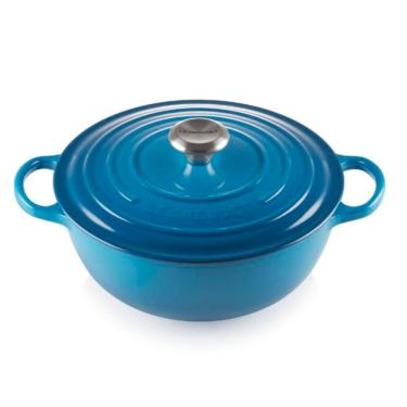 Imagem de Panela Marmita Gourmet Signature 24 cm Azul Marseille Le Creuset