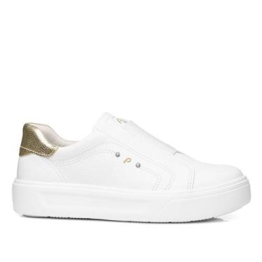 Imagem de Tênis Pegada Feminino em Couro Branco 211218-01, 37