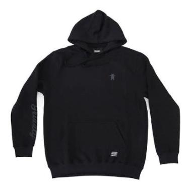 Imagem de Moletom Grizzly Canguru OG Mini Bear Script - Preto/Preto-Masculino