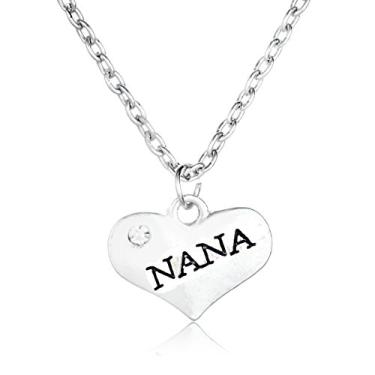 Imagem de Colar com pingente de coração "Daddy Big Sister Middle Sisters" com pingente de coração sobrinha avó amiga presente para papai irmãs sobrinha avó amiga, one size, Aço inoxidável, Sem Pedra Preciosa