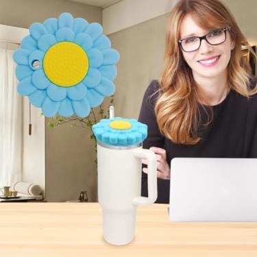 Imagem de Tampa à prova de poeira e canudo para Stanley Cup 1,134 g, acessórios de topo de canudo engraçados fofos e divertidos, acessórios de copo Stanley de 1,134 g selados, à prova de poeira e respingos para