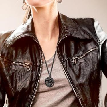 Imagem de Colar para homens e mulheres, pingente de fé de aço inoxidável, Sebastian, machados, cruz, árvore da vida, pingente religioso, minúsculo, colar com pingente de fé, One Size, Aço inoxidável, Sem Pedra