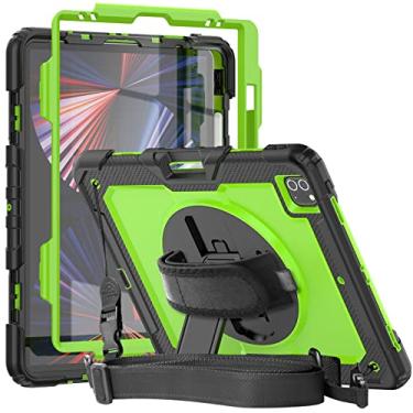 Imagem de Capa Herize para iPad Pro 12.9 2020 e 2018 com suporte de lápis | Proteção total do corpo com carregamento de lápis da Apple, Verde