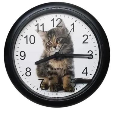 Imagem de 6588- Relogio de Parede Preto Eurora 6588 034