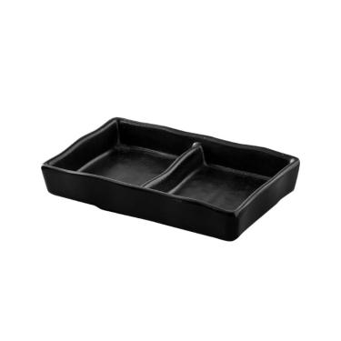 Imagem de Molheira Dupla Osaka 13x8,2x2,6cm Preto  Haus Concept