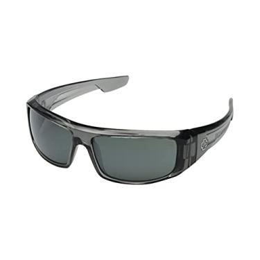 Imagem de Spy Óculos de sol Logan – Óculos de sol modernos Spy Optic Steady Series – fumê transparente/cinza com espelho prateado/tamanho único