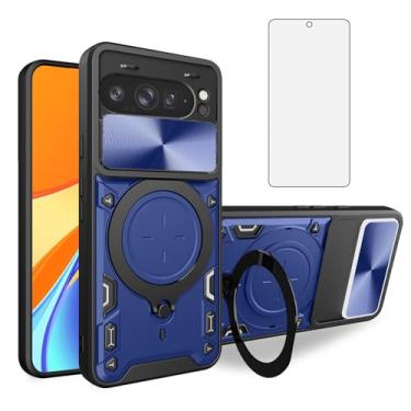 Imagem de Asuwish Capa de celular para Google Pixel 9 Pro XL/10 Pro XL capa magnética para câmera deslizante com protetor de tela e suporte de anel para celular híbrido fino Pixel9 9Pro Nine Pixel10 10Pro LX