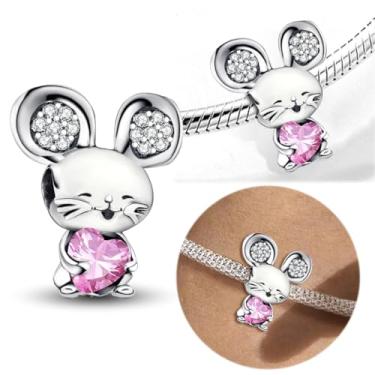 Imagem de 1 peça de berloque de prata elegante para mulheres, faça você mesmo e roupa diária combinando joias decoração presente para mamãe, 16.7*13.3mm, Prata, Sem Pedra Preciosa