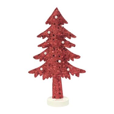 Imagem de KiBcsLic Árvore de Natal artificial em miniatura para mesa, enfeite para lareira, artesanato natalino faça você mesmo, decoração para casa e festas, 30cm