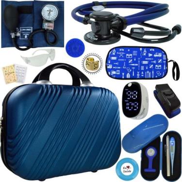 Imagem de Kit Enfermagem Aparelho De Pressao Estetoscopio Duplo Bic COMPLETO, PA