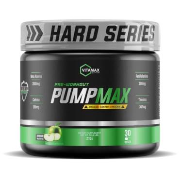 Imagem de Pré Treino Pump Max 210g Vitamax Nutrition Sabor:Maçã Verde