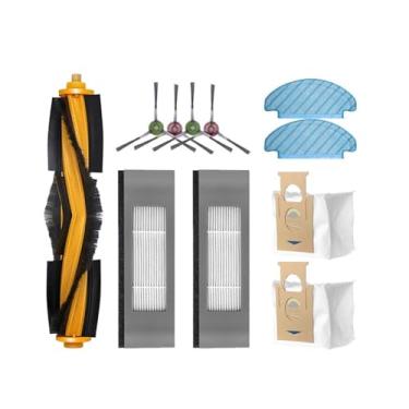 Imagem de Compatible With Ecovacs Deeboot N10 / N10 Plus Accessories Main Side Brush Hepa Filter Dust Bag Mop Cloth Robot Vacuum Cleaner Spare Parts(Lavender)