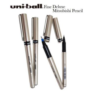 Imagem de Caneta Rollerball Deluxe Fine C/2 Preta /azul Uni-ball 0.7mm - UNIBALL