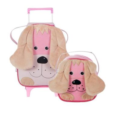 Imagem de Mochila De Rodinhas Infantil Bichinho com Lancheira Escolar Tam. G - L