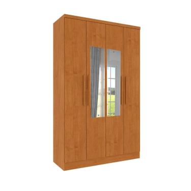 Imagem de Roupeiro Amsterdam Com Espelho 4 Portas Tcil Cinamomo