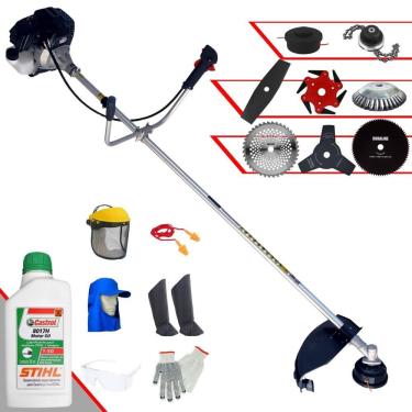 Imagem de Roçadeira Toyama Rt43lb25a 43cc 8 Em 1 + Epi + óleo Stihl 2t